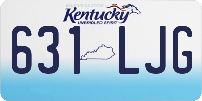 KY license plate 631LJG