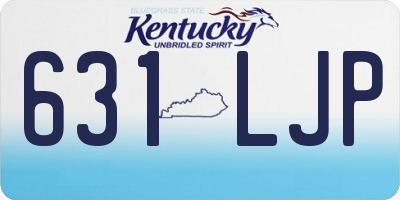 KY license plate 631LJP