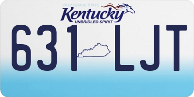 KY license plate 631LJT