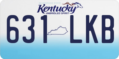 KY license plate 631LKB