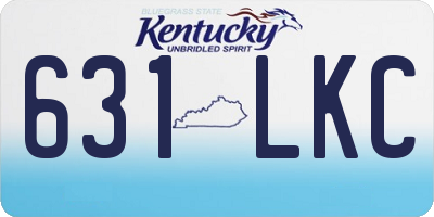 KY license plate 631LKC