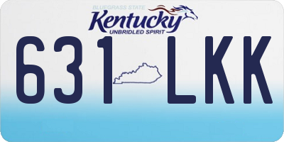 KY license plate 631LKK