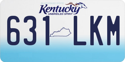 KY license plate 631LKM
