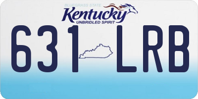 KY license plate 631LRB
