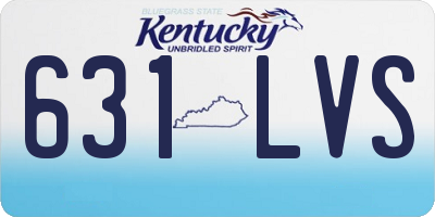 KY license plate 631LVS