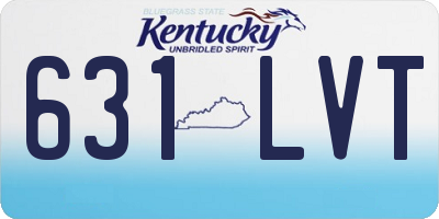 KY license plate 631LVT