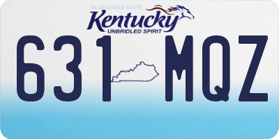 KY license plate 631MQZ