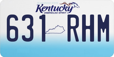 KY license plate 631RHM