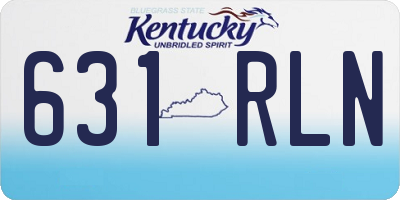 KY license plate 631RLN