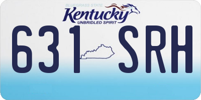 KY license plate 631SRH