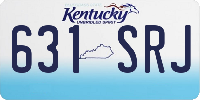 KY license plate 631SRJ