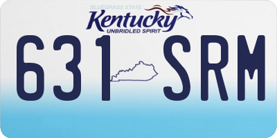 KY license plate 631SRM