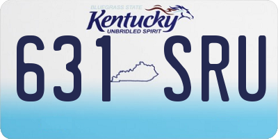 KY license plate 631SRU
