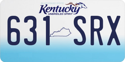 KY license plate 631SRX