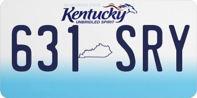 KY license plate 631SRY