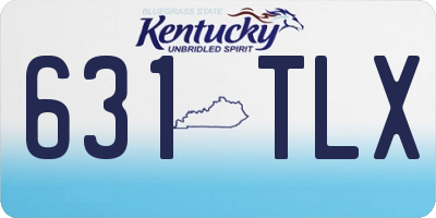KY license plate 631TLX