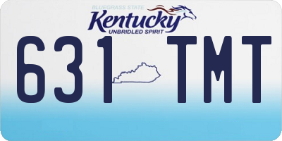 KY license plate 631TMT