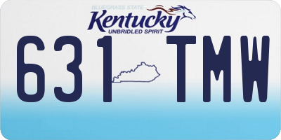 KY license plate 631TMW