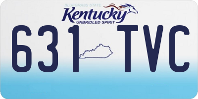 KY license plate 631TVC