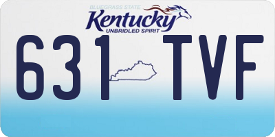 KY license plate 631TVF