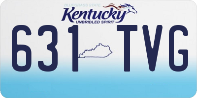 KY license plate 631TVG