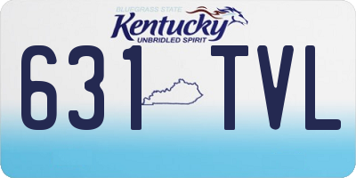 KY license plate 631TVL