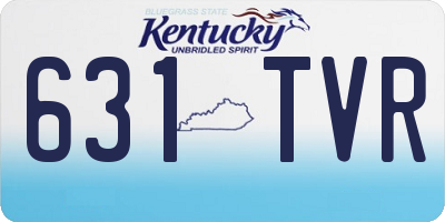 KY license plate 631TVR