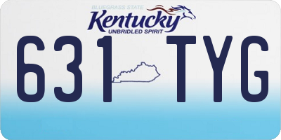 KY license plate 631TYG