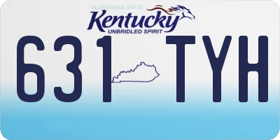 KY license plate 631TYH