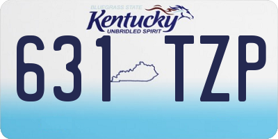 KY license plate 631TZP