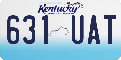 KY license plate 631UAT