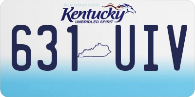 KY license plate 631UIV