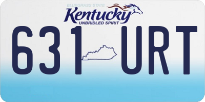 KY license plate 631URT