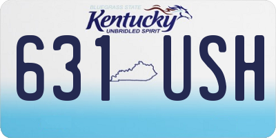 KY license plate 631USH