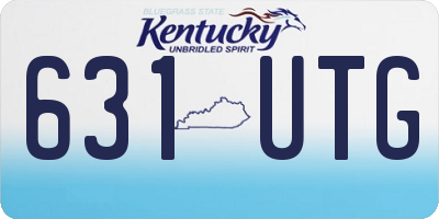 KY license plate 631UTG
