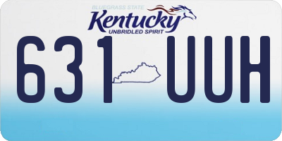 KY license plate 631UUH