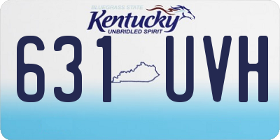KY license plate 631UVH