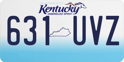 KY license plate 631UVZ