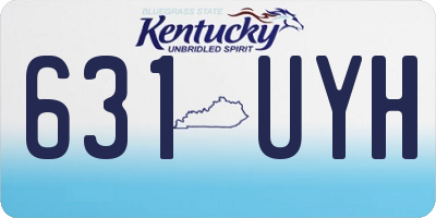 KY license plate 631UYH