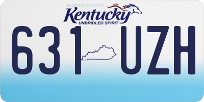 KY license plate 631UZH