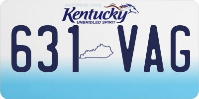 KY license plate 631VAG