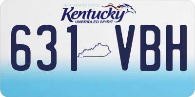 KY license plate 631VBH