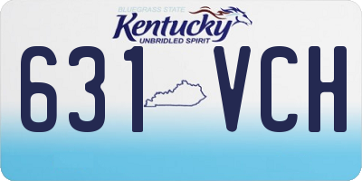 KY license plate 631VCH