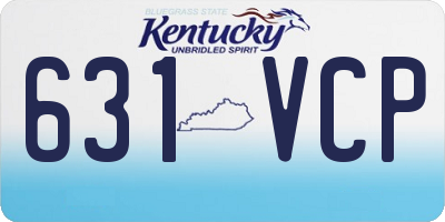 KY license plate 631VCP