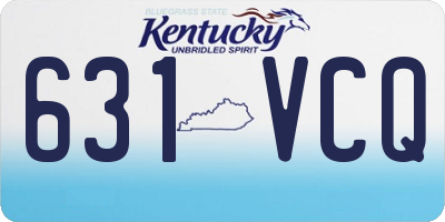 KY license plate 631VCQ