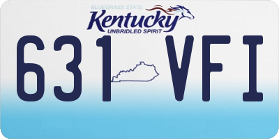 KY license plate 631VFI