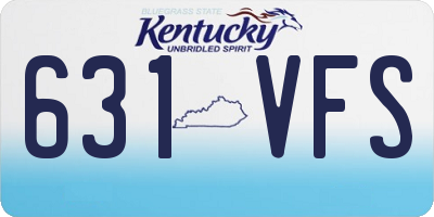 KY license plate 631VFS