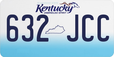 KY license plate 632JCC