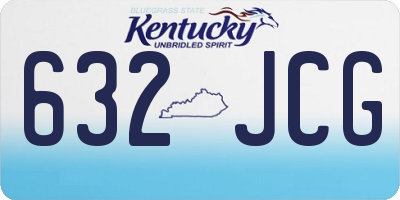 KY license plate 632JCG