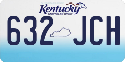 KY license plate 632JCH